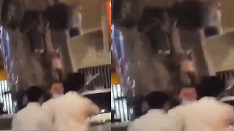 بالفيديو.. مركبة مسرعة تصدم بأخرى متوقفة في الرياض