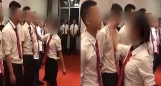 موظفون يتوسلون مديرهم لصفعهم على وجوههم