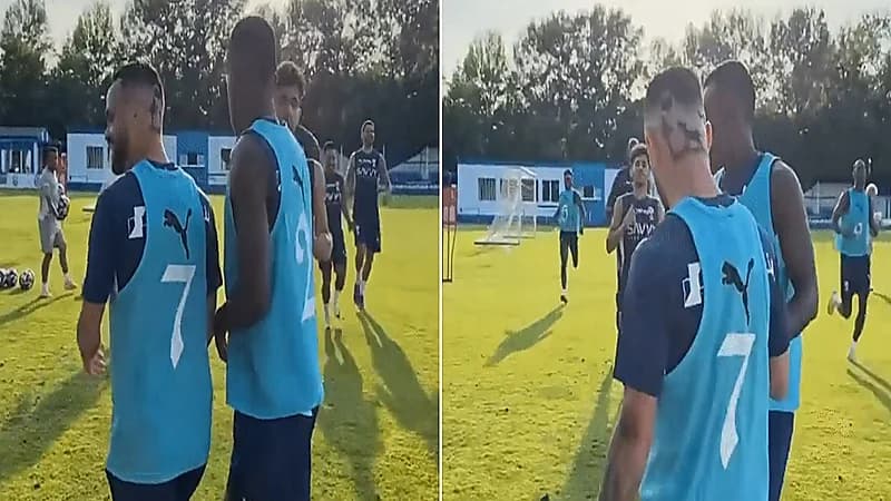 ميشيل بقصة شعر غريبة في أحدث ظهور له .. فيديو