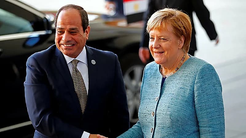 مباحثات بين السيسي وميركل