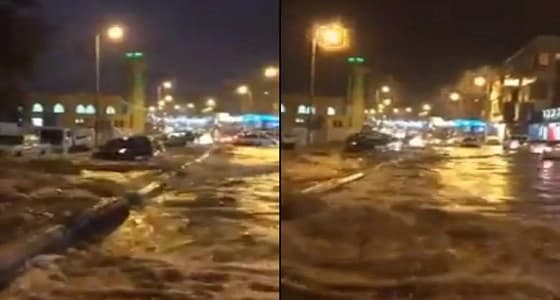 بالفيديو..لحظة هطول أمطار رعدية على شقراء شمال الرياض