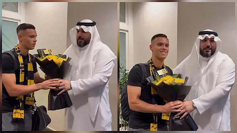 لحظة وصول محترف الاتحاد سيميتش إلى جدة  .. فيديو
