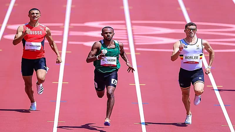 مازن الياسين يحتل المركز الرابع في نصف نهائي سباق 400متر