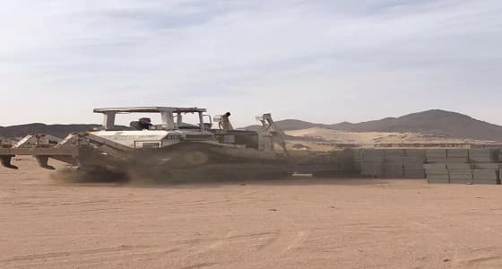 بالصور.. إزالة تعديات بمساحة 33500 متر في المندسة