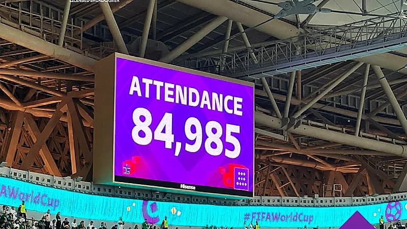 85 ألف متفرج في ستاد لوسيل لحضور مباراة الأخضر والمكسيك