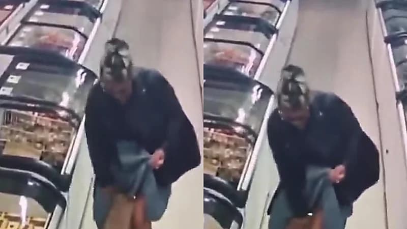 أخفت الصندوق داخل ملابسها .. سيدة تنفِّذ عملية سرقة بطريقة احترافية .. فيديو