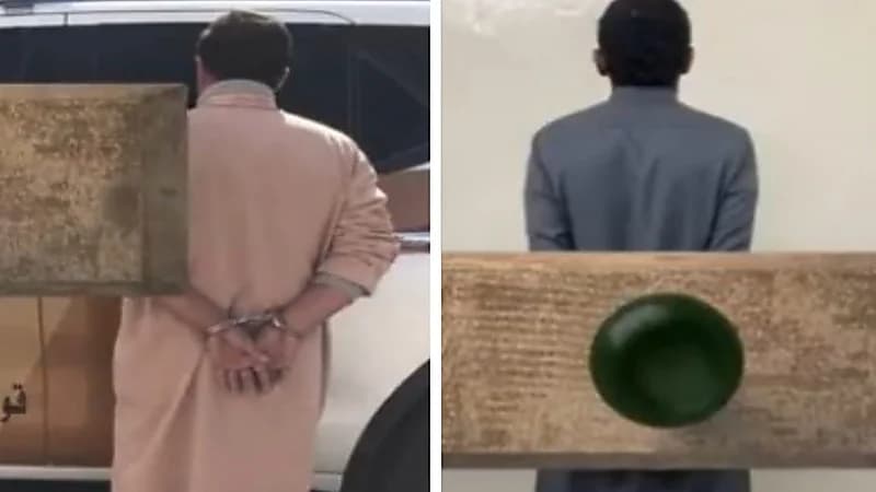 شاهد.. سقوط مجرمين في قبضة رجال الأمن 