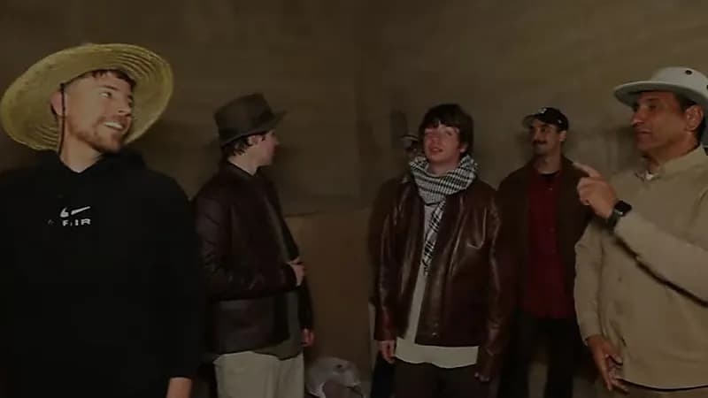 ‎مستر بيست يستعرض مغامرته داخل الأهرامات ويحصد ملايين المشاهدات .. فيديو