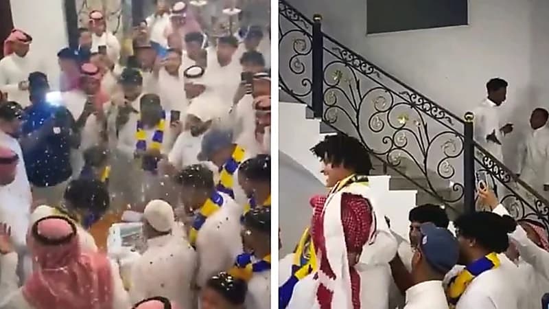 احتفال عائلة عبدالملك الجابر بعد انضمامه إلى النصر .. فيديو