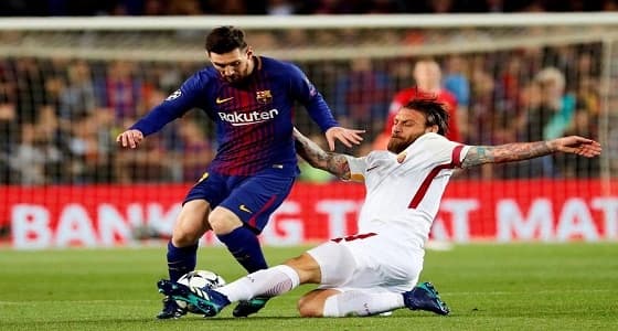 روما يتمسك بالأمل الأخير أمام برشلونة