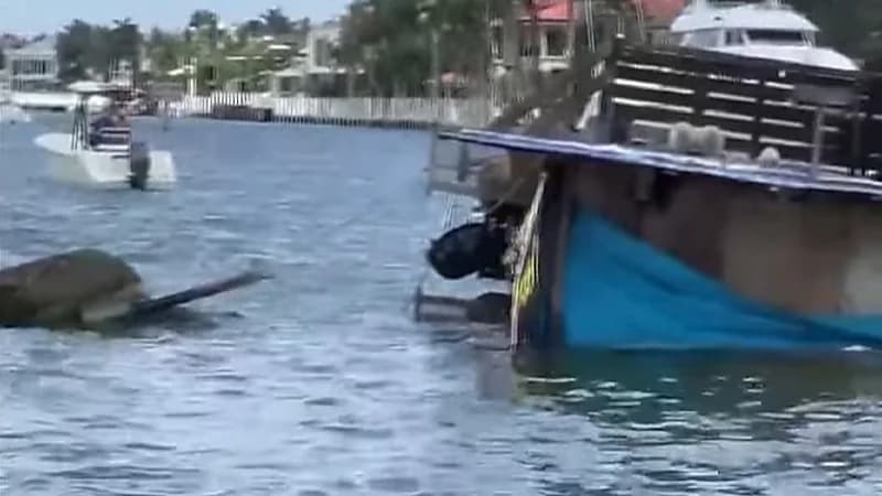 بالفيديو.. غرق مطعم شهير في ولاية فلوريدا