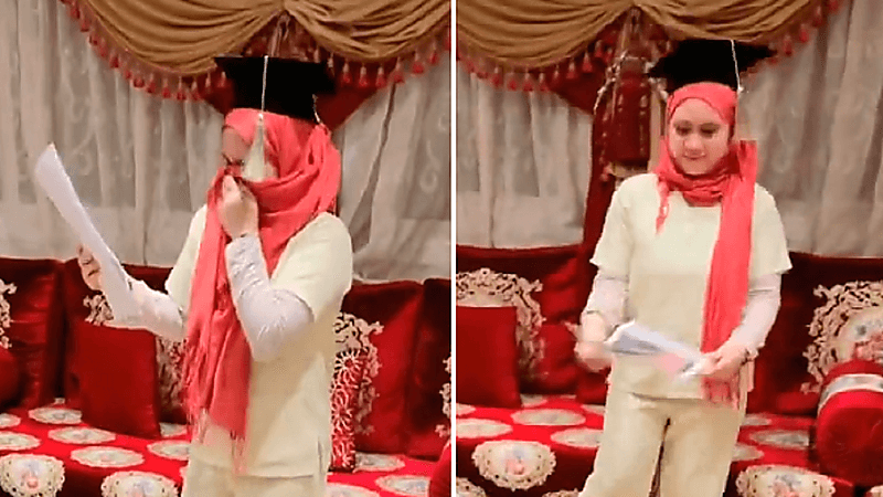 بالفيديو.. عائلة تحتفل بتخرج ابن عاملة منزلية