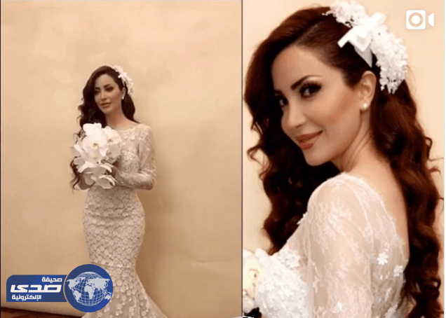 بالفيديو .. تعرف على حقيقة زواج نسرين طافش عقب ظهورها بفستان الزفاف