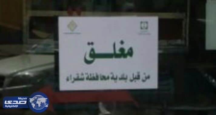 صرصور يغلق مطعم شهير بشقراء