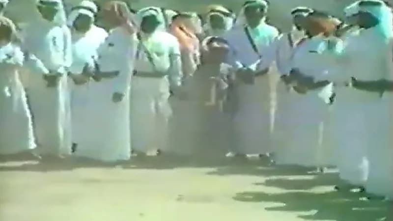 فيديو نادر للرازف على أصوات الحناجر قبل "الشيلات" بنجران