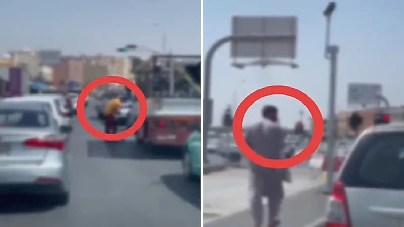 بالفيديو.. ضبط متسولين استعطفوا المارة بالرياض