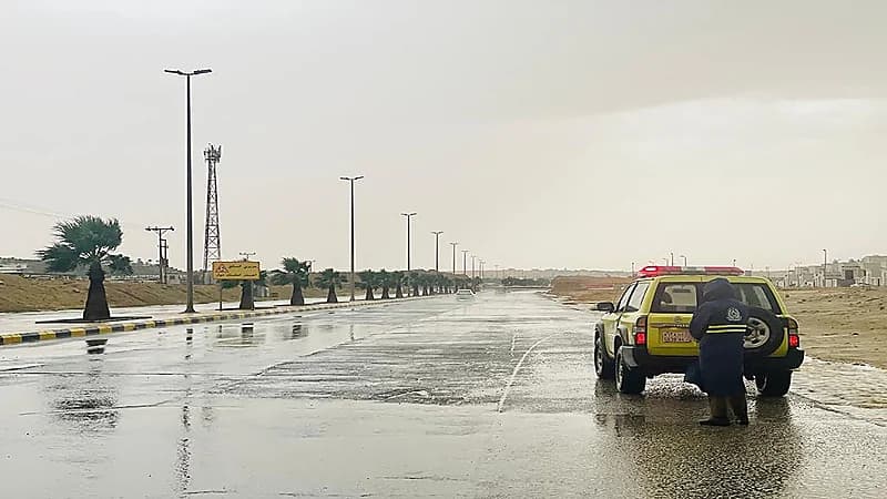 الدفاع المدني يهيب بالتقيد بالإرشادات والابتعاد عن الأودية