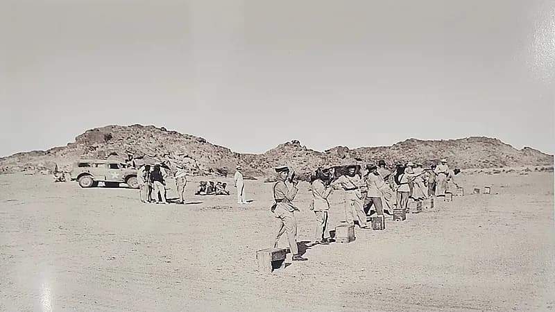 صور نادرة من التدريب العسكري الأول للجيش السعودي بالطائف