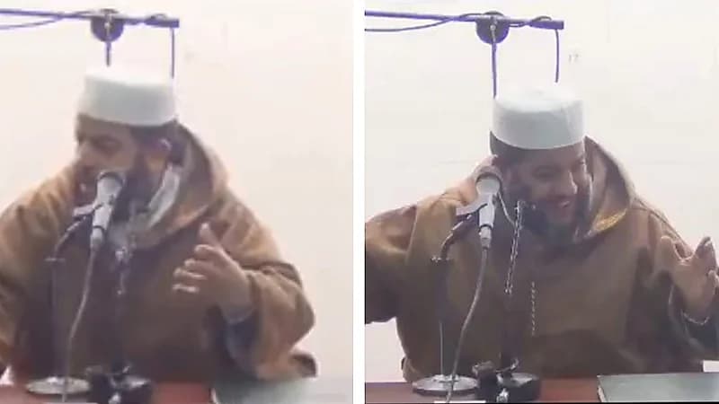 "يا أسعدها أن نموت في بيت الله" شيخ مغربي يرفض الهروب أثناء الزلزال .. فيديو