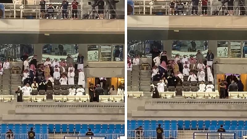 الأمير الوليد بن طلال يحتفل بهدف الهلال الثاني .. فيديو