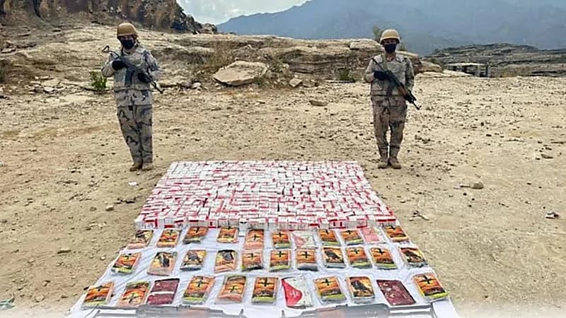 إحباط تهريب 86100 قرص خاضع لتنظيم التداول الطبي بعسير