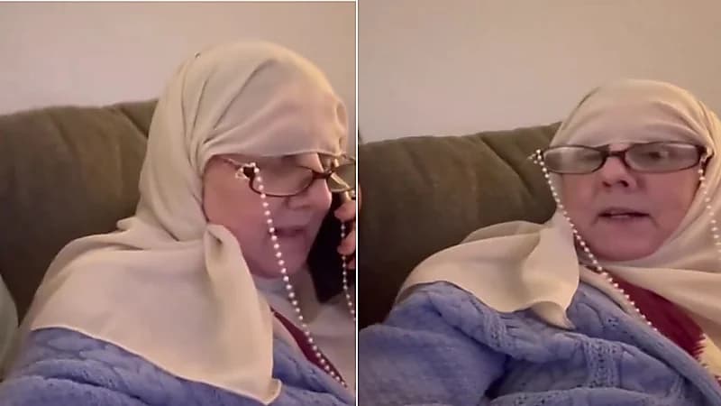 مقطع عفوي لسيدة بريطانية تتكلم باللهجة السعودية.. فيديو