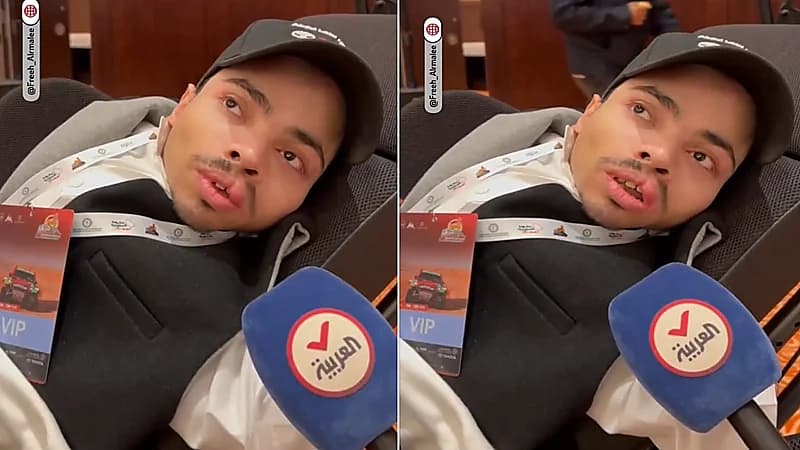 إبراهيم الزبيدي مدون سعودي يسافر على السرير لتغطية رالي حائل