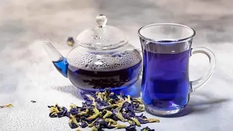 10 فوائد صحية مذهلة للشاي الأزرق