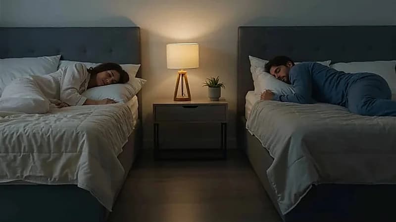 النوم المنفصل للأزواج: خيار صحي لا يعني نهاية الحب