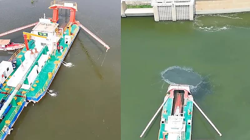 مشروع لتنظيف بحيرة سد وادي جازان من الطين والرواسب .. فيديو