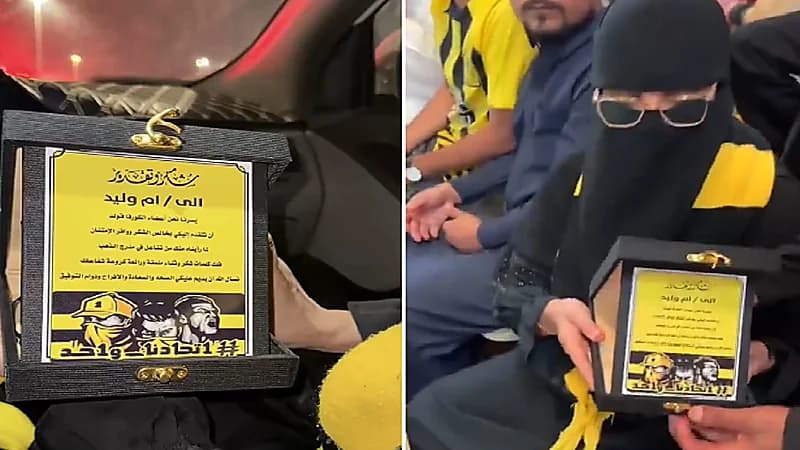 كورفا جولد تكرّم مشجعة اتحادية.. فيديو