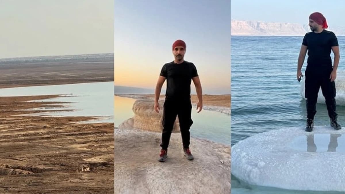 صورة تكشف مفاجأة مثيرة عن منسوب البحر الميت