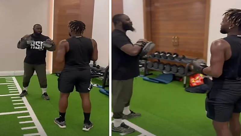 محترف الأهلي سانت ماكسيمان يستعرض مهاراته في الملاكمة .. فيديو