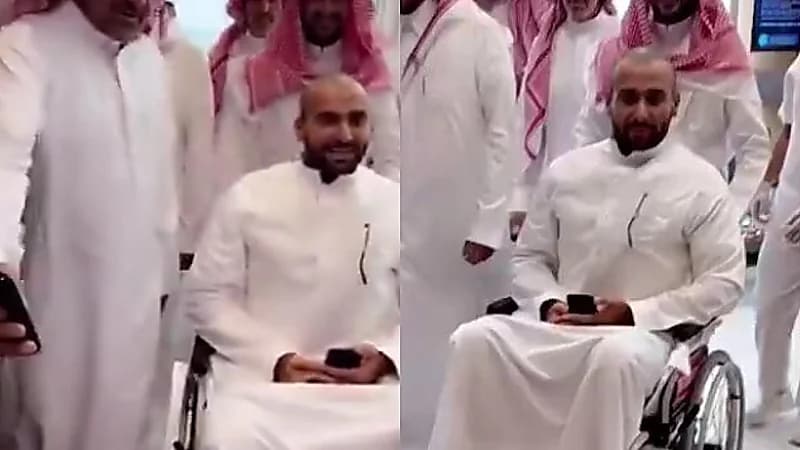 يزيد الراجحي يغادر المستشفى.. فيديو