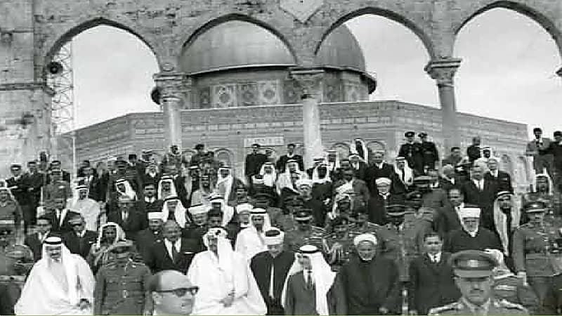 فيديو نادر لزيارة الملك فيصل إلى القدس