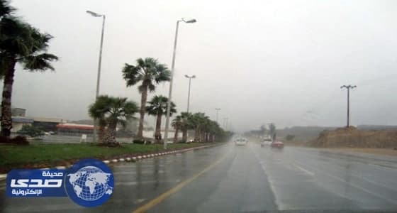 أمطار على منطقة عسير