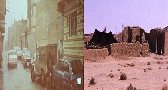 صور نادرة لمدينة بريدة لحظة هطول الأمطار عليها قديمًا