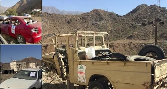 بالصور.. بلدية الريث تحصر السيارات التالفة تمهيدًا لإزالتها