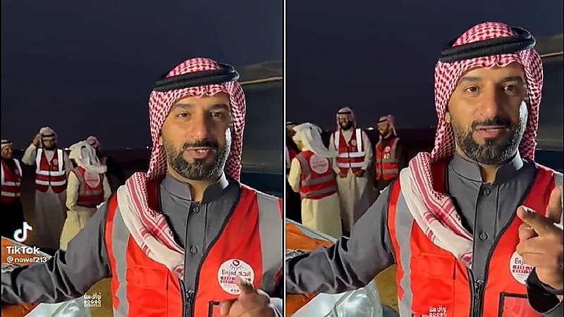 بالفيديو.. أغرب حالتين واجهها فريق إنجاد عند إنقاذ مفقودين في الصحراء