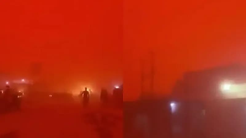 عاصفة رملية تضرب العراق وتتسبب في أضرار جسيمة.. فيديو