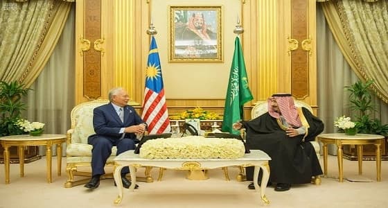 خادم الحرمين الشريفين يستقبل رئيس وزراء ماليزيا
