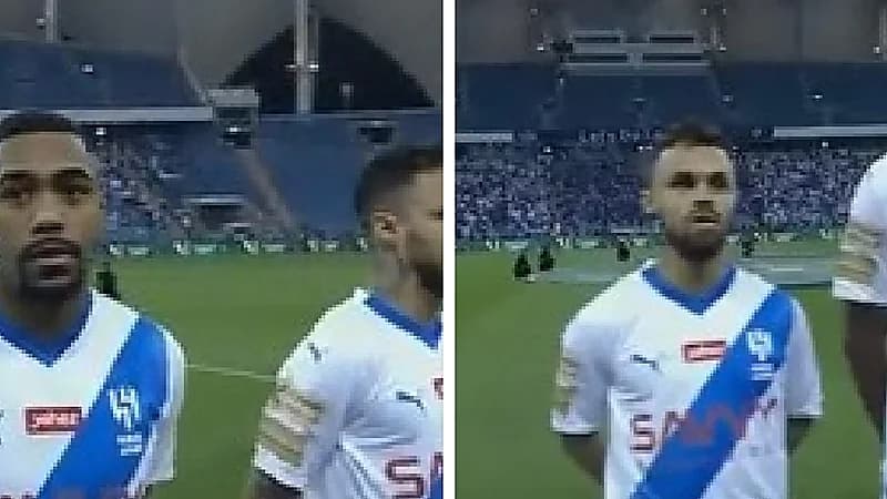 ميشيل يردد النشيد الوطني السعودي .. فيديو