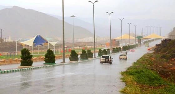 هطول أمطار متوسطة على محايل