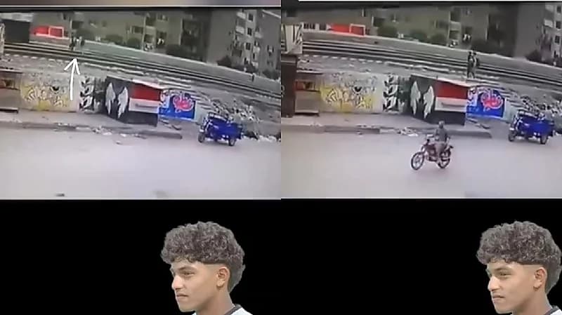 قطار يدهس لاعب مصري وصديقه .. فيديو