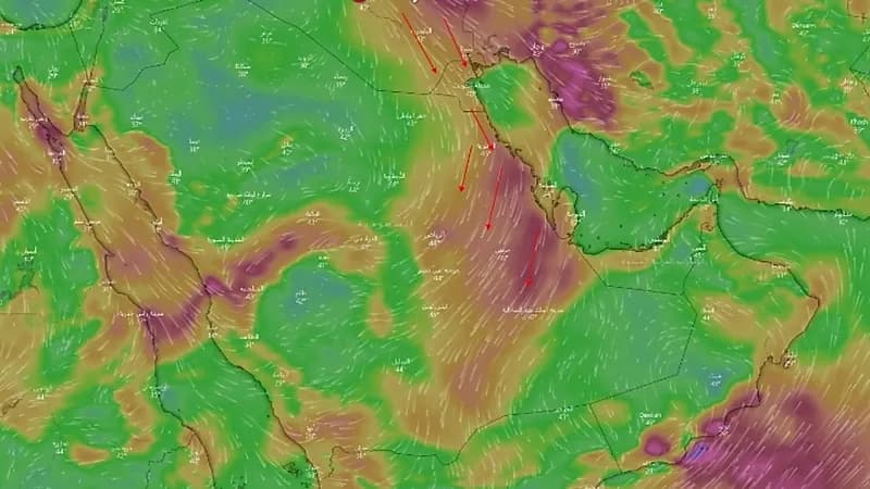 «المسند»‏: متوقع أن تنشط رياح البوارح في الشرقية وقد تؤثر على شرق الرياض