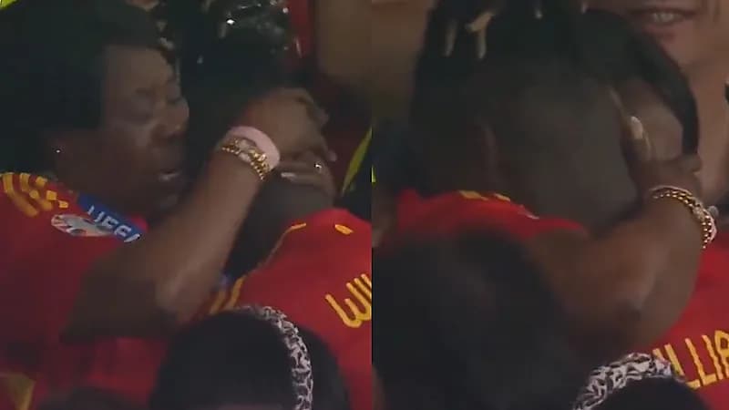 بالدموع .. احتفال نيكو ويليامز ووالدته بعد التتويج بلقب اليورو .. فيديو