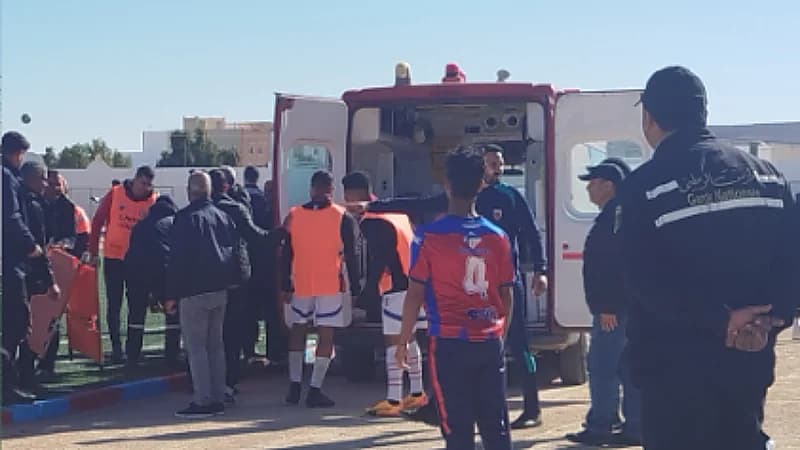 حادث اصطدام قوي بين لاعبي الترجي التونسي .. صور