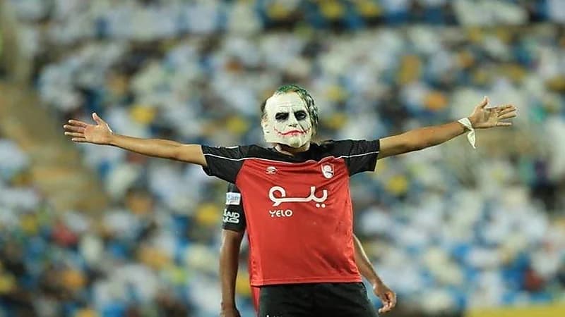 "البركاوي" يكشف عن سر اتدائه قناع الجوكر بعد تسجيله هدف في شباك التعاون