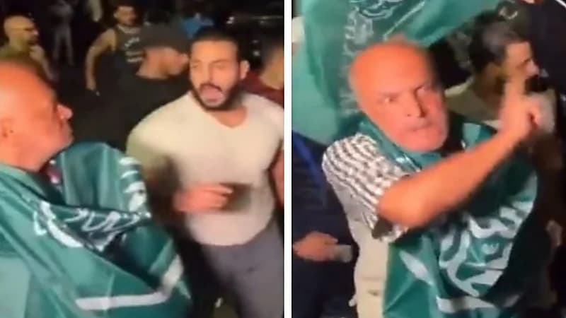 شاهد.. لبنانيون يتظاهرون بأعلام المملكة تعبيرا عن رفضهم لتصريحات قرداحي المسيئة  