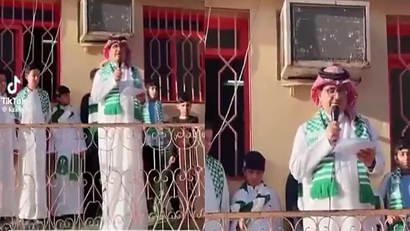 مدير مدرسة يحتفل بتتويج الأهلي بكأس النخبة.. فيديو